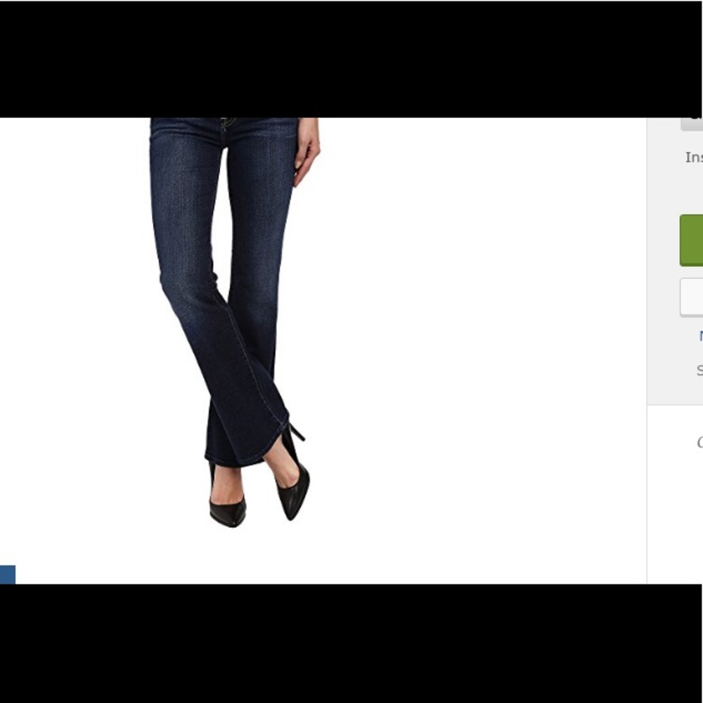 7 for all mankind. Size 25. Dark wash boot cut.